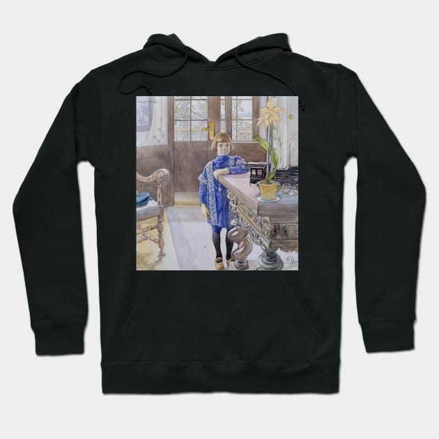 Portrait of Tage Thiel by Carl Larsson Hoodie by Classic Art Stall